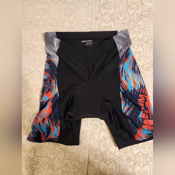 NOOYME Women's Size L Black Bike Shorts with 3D Padding - Picture 1 of 5